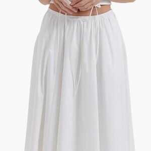 House of CB White Midi Skirt